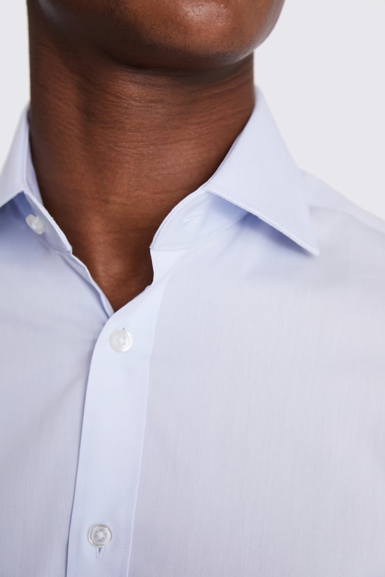 Tailored Fit Light Blue Stretch Shirt | Buy Online at Moss