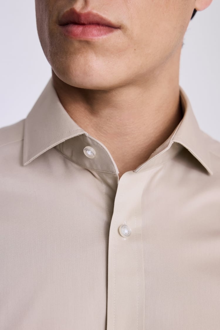 Tailored Fit Neutral Stretch Shirt