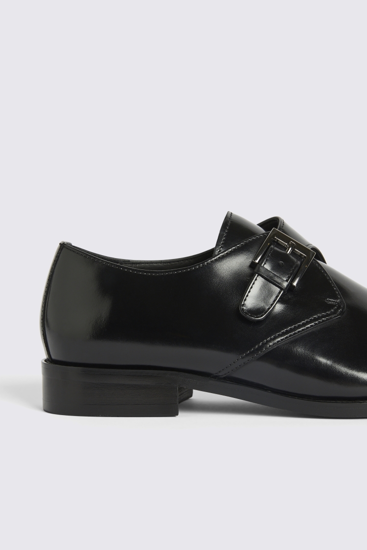Royal Black Single Monk Shoe
