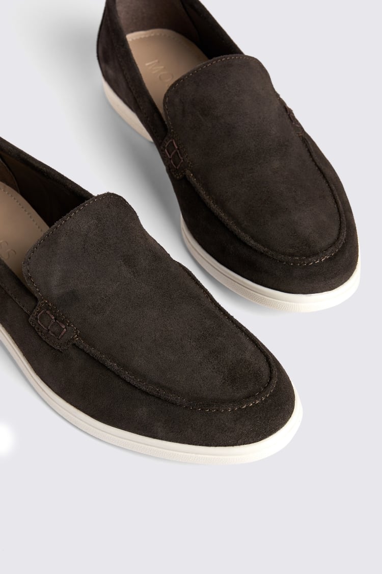 Lewisham Brown Suede Casual Loafers