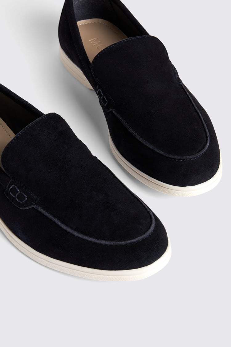 Lewisham Navy Suede Casual Loafer