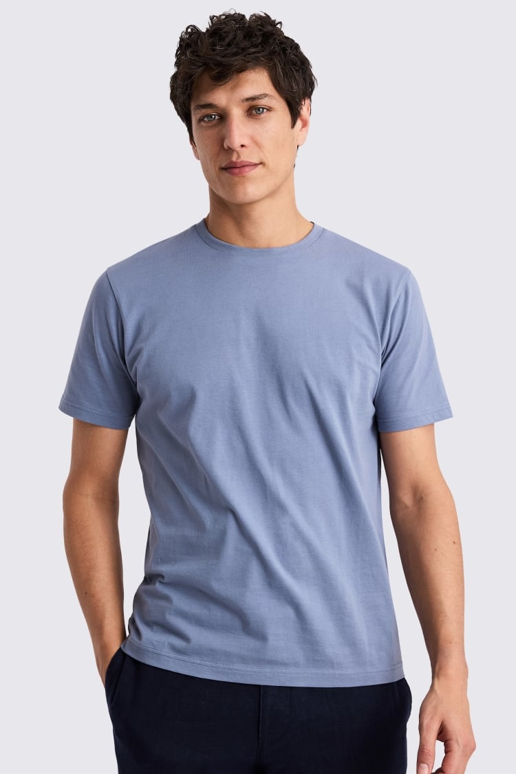 Flintstone Blue Crew-Neck T-Shirt