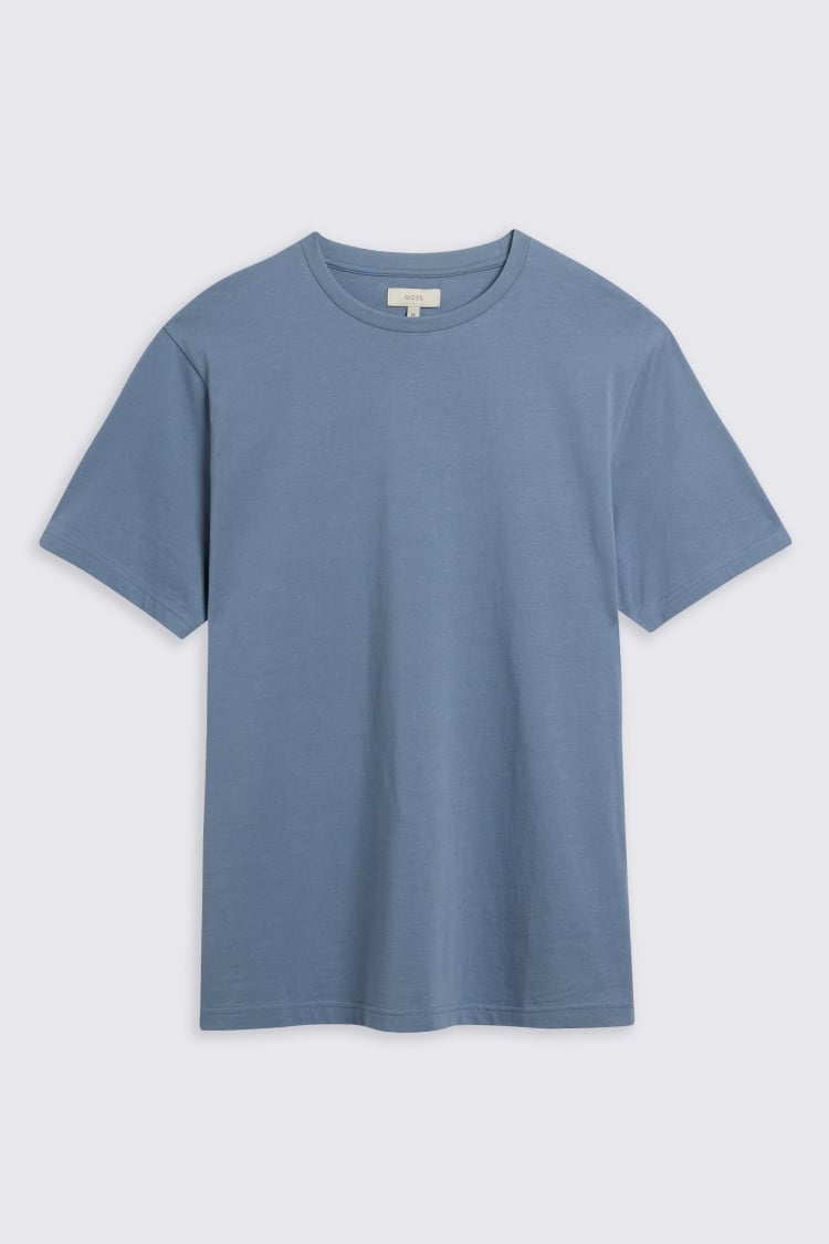 Flintstone Blue Crew-Neck T-Shirt