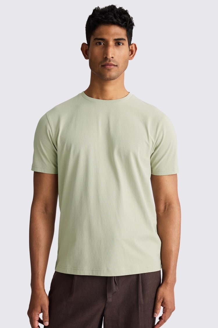 Light Sage Crew-Neck T-Shirt