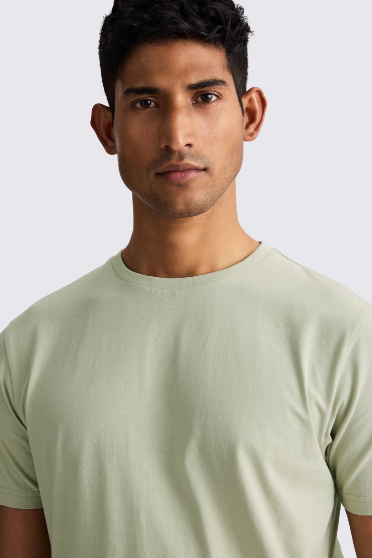 Light Sage Crew-Neck T-Shirt