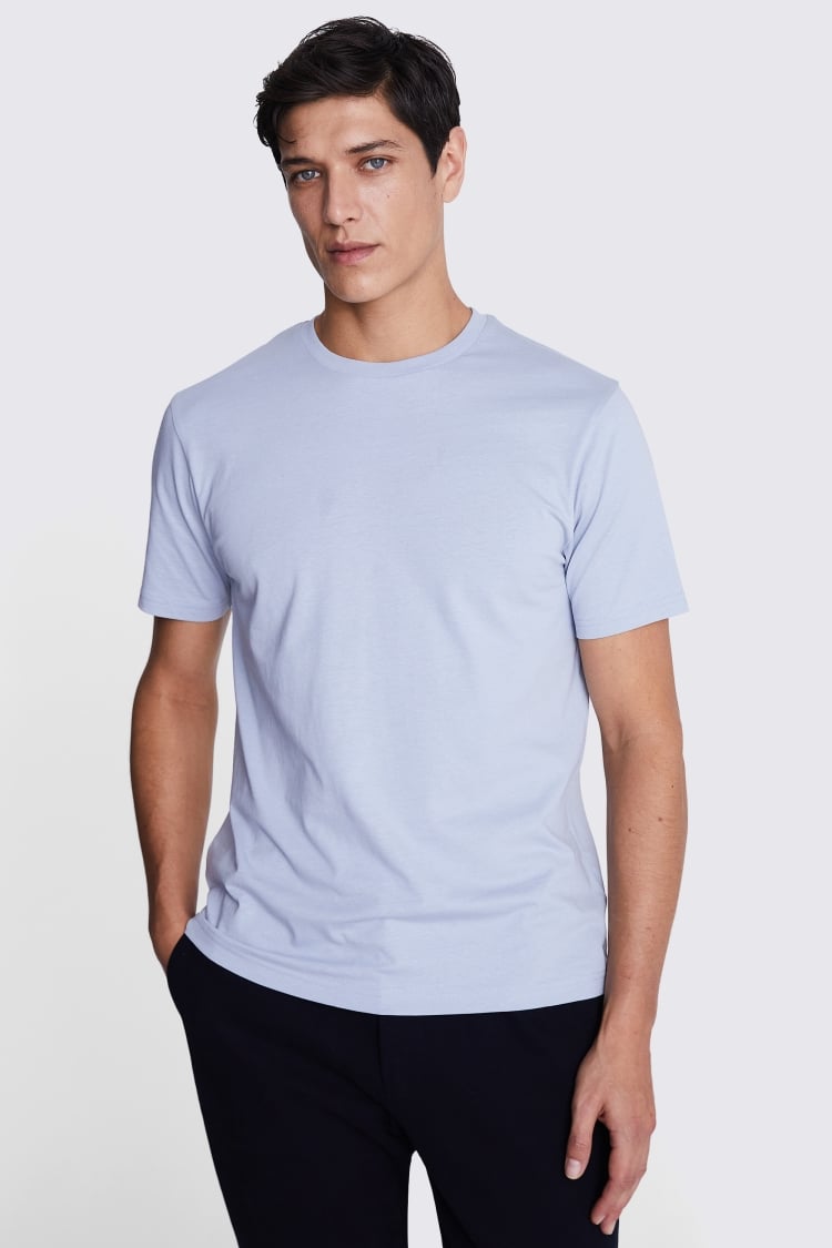 Light Blue Crew-Neck T-Shirt