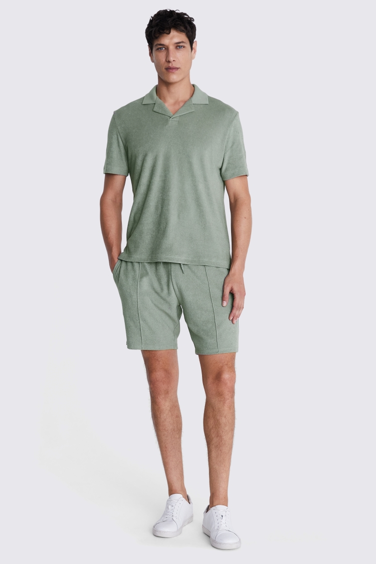 Sage Terry Towelling Shorts