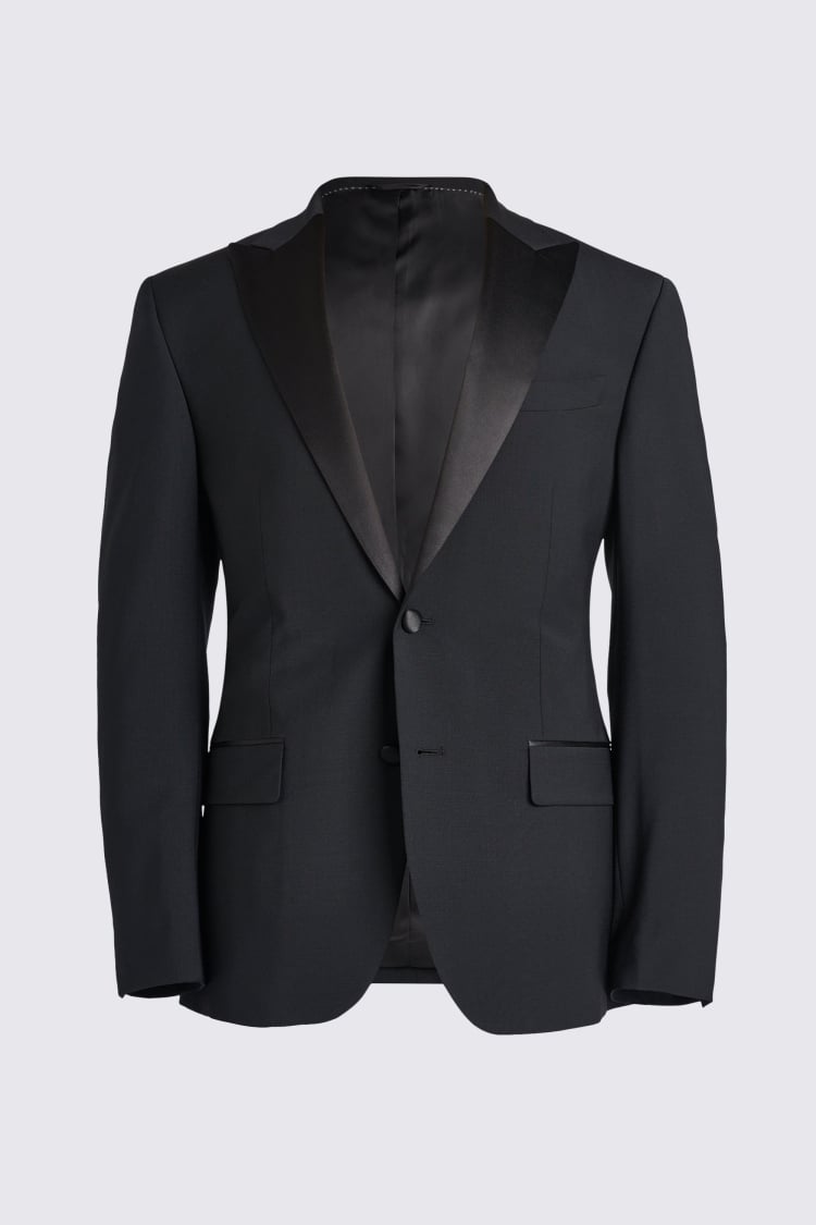 Tailored Fit Black Performance Peak Tuxedo Jacket