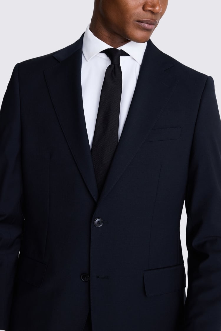 Tailored Fit Black Performance Suit