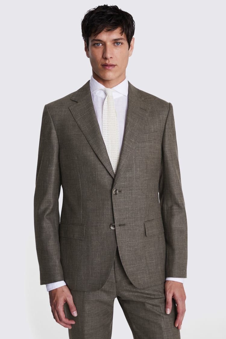 Italian Tailored Fit Brown Suit