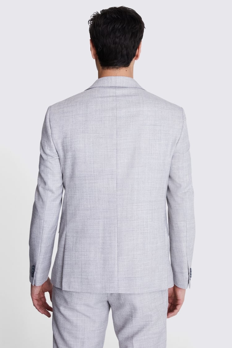 Slim Fit Light Grey Marl Suit