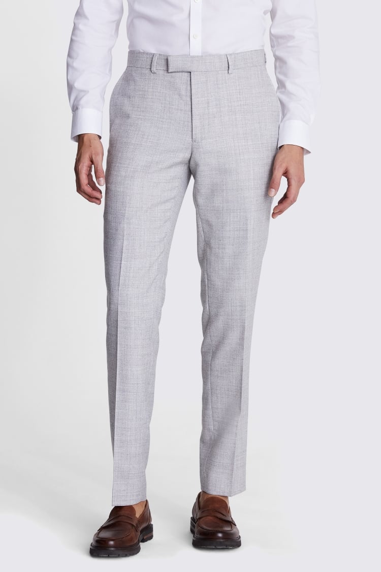 Textured Business Suit Trousers - Dark Grey | Charles Tyrwhitt