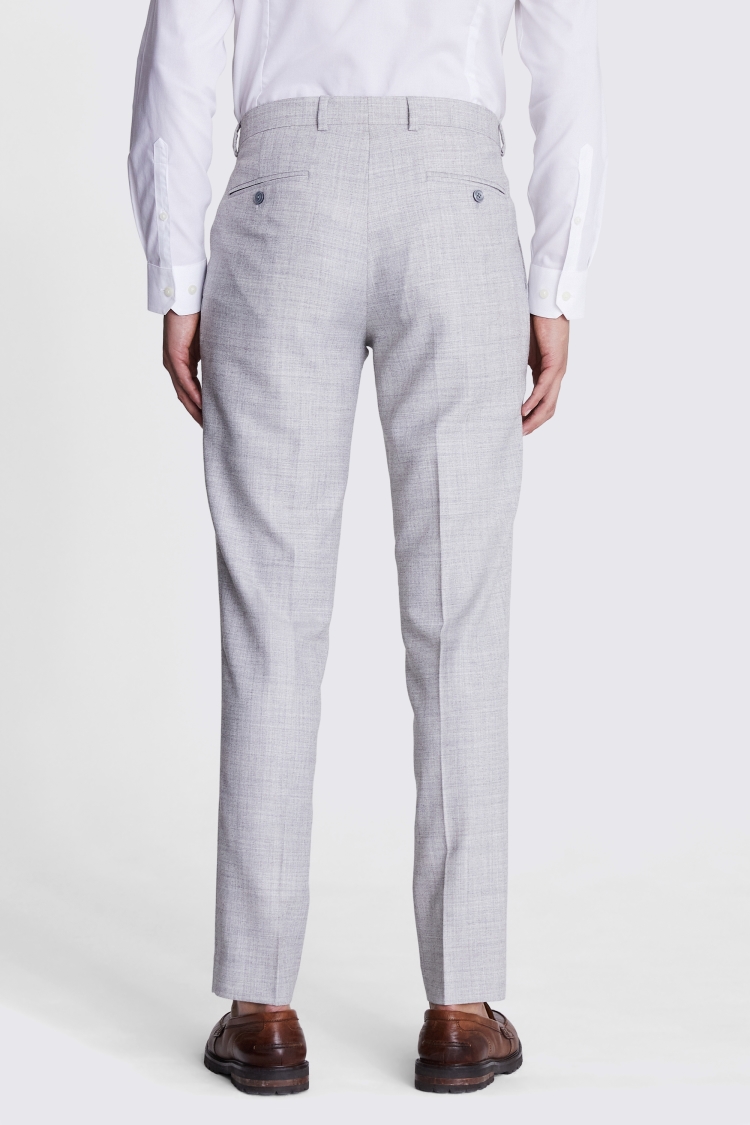 Slim Fit Light Grey Trousers | Buy Online at Moss