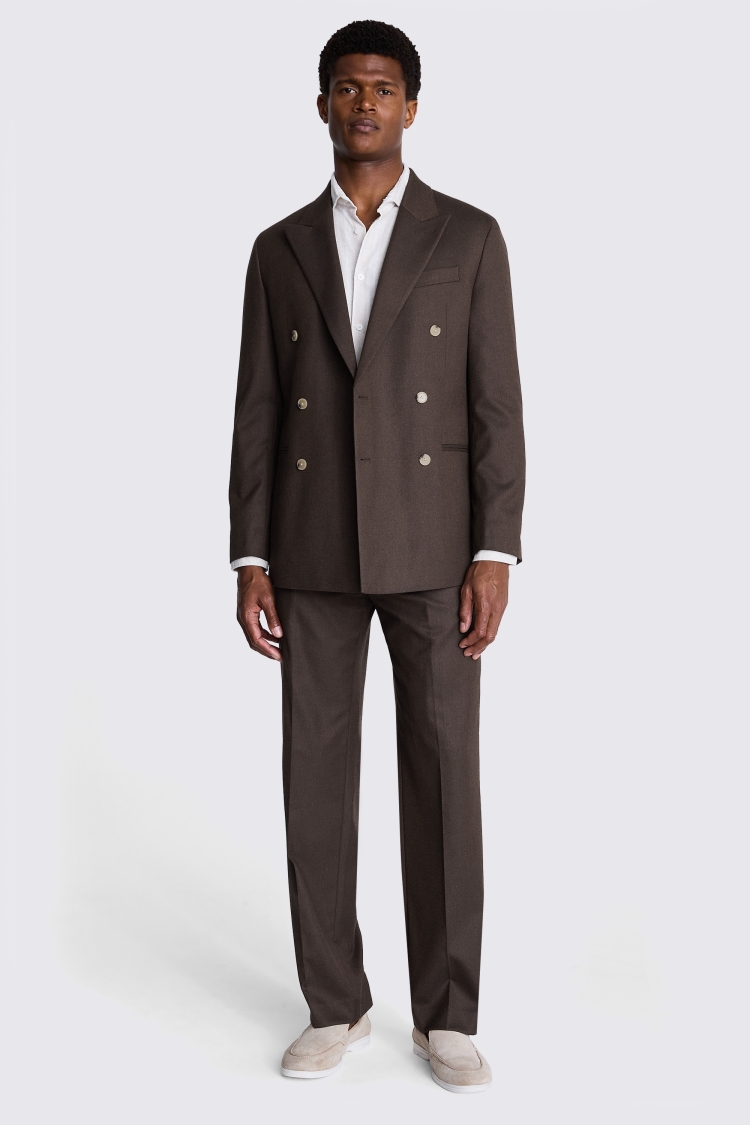 Relaxed Fit Copper Flannel Suit