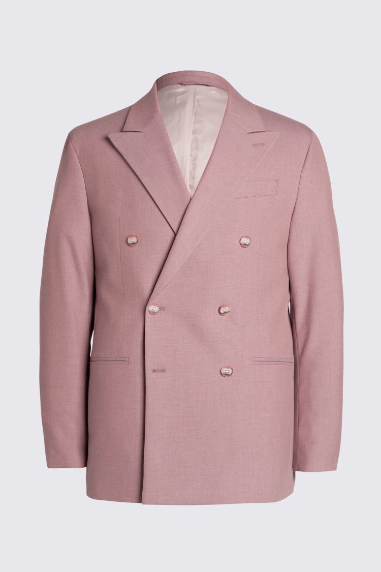 Relaxed Fit Dusty Pink Flannel Suit