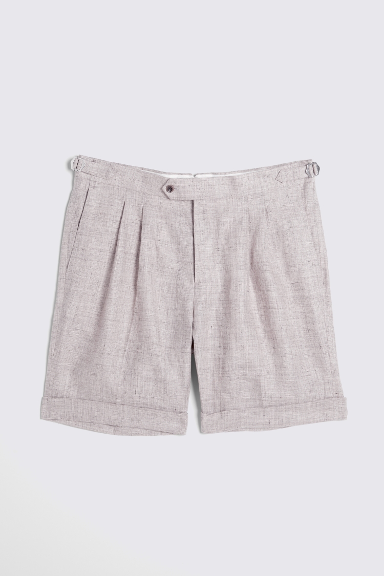 Oatmeal Linen Shorts