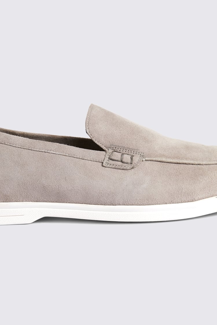 Lewisham Taupe Suede Casual Loafers