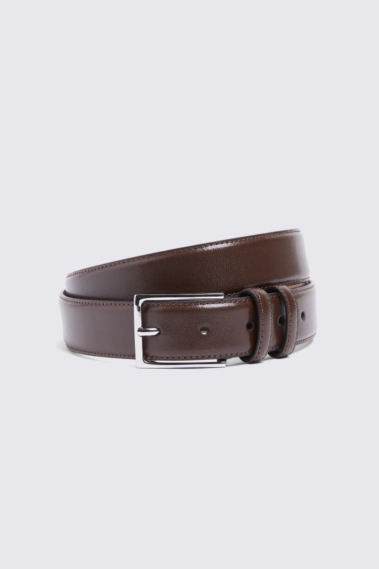 Classic Brown Leather Belt