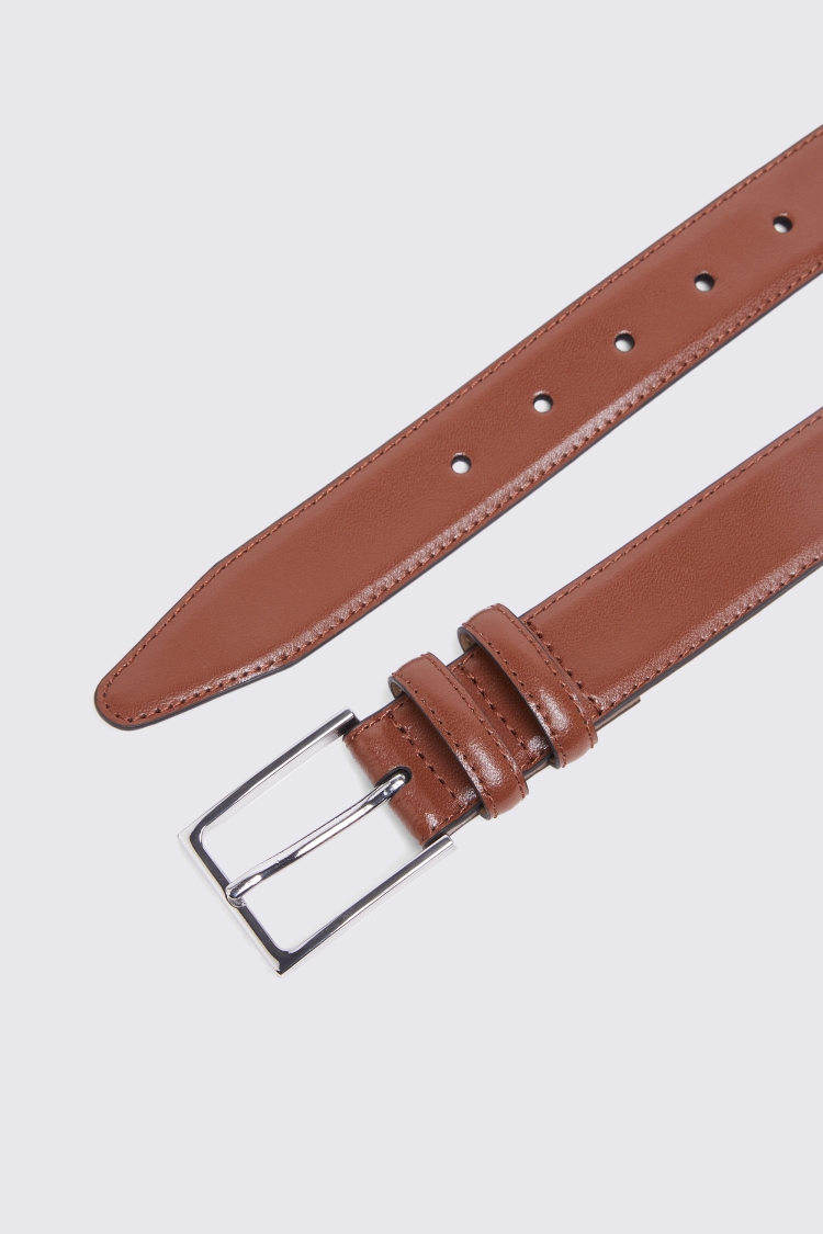 Classic Tan Leather Belt