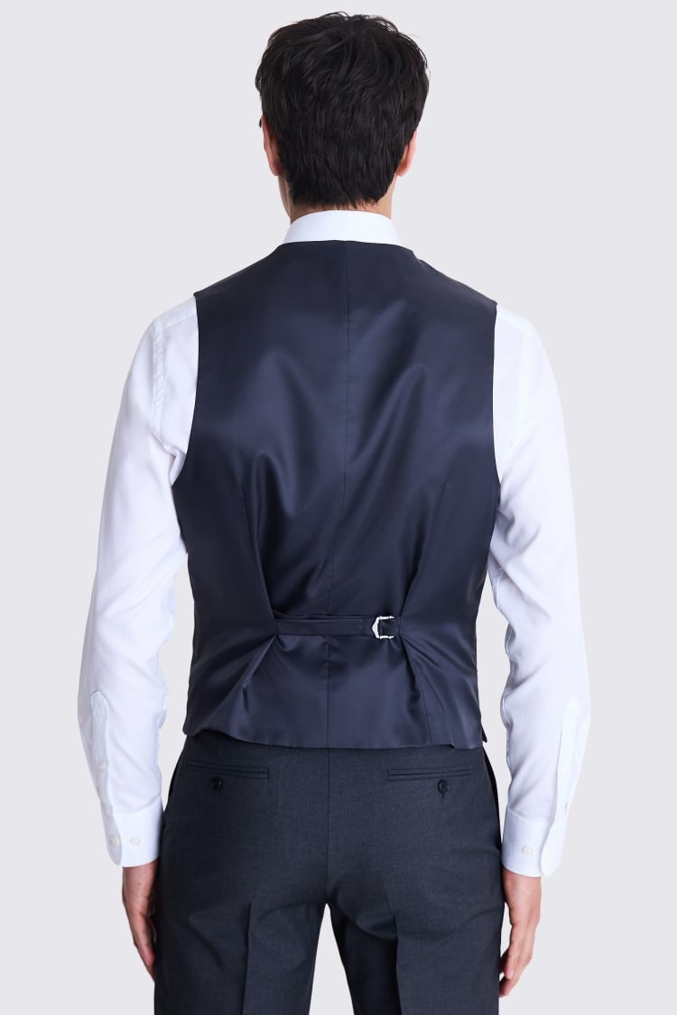 Tailored Fit Charcoal Stretch Waistcoat