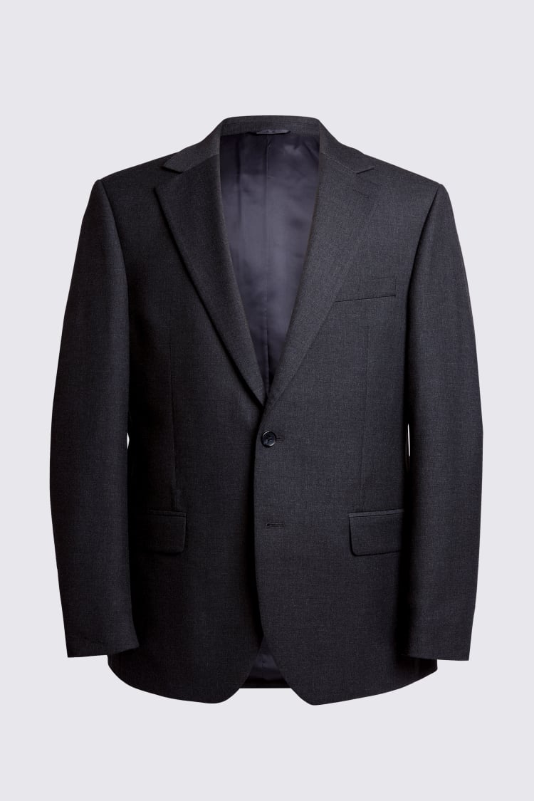 Regular Fit Charcoal Stretch Jacket