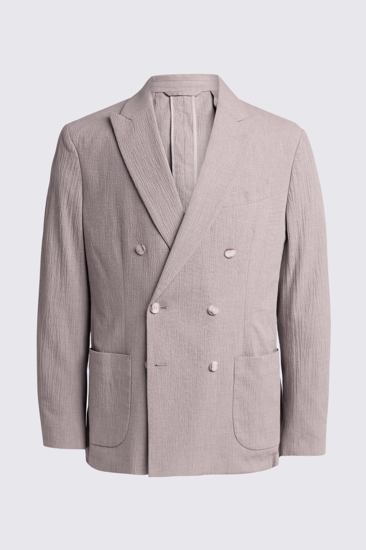 Tailored Fit Light Taupe Seersucker Suit