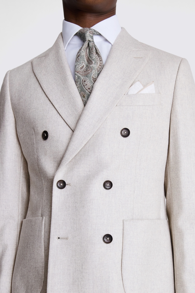 Italian Tailored Fit Light Grey Jacket 