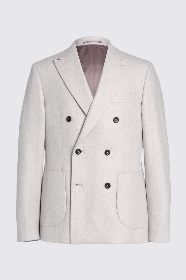 Italian Tailored Fit Light Grey Suit