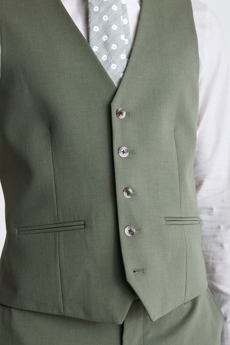 Ted Baker Tailored Fit Green Waistcoat