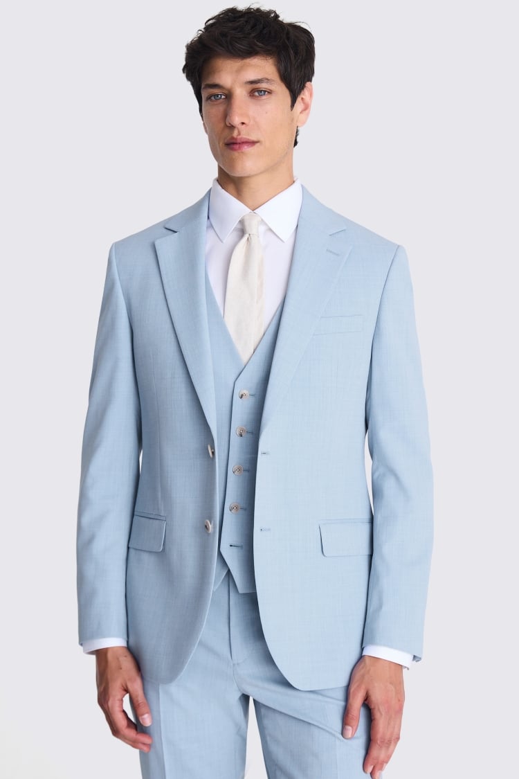 Tailored Fit Light Blue Suit