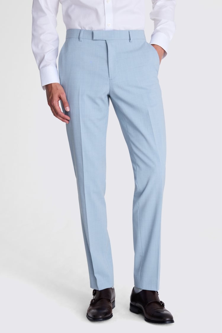 Tailored Fit Light Blue Trousers