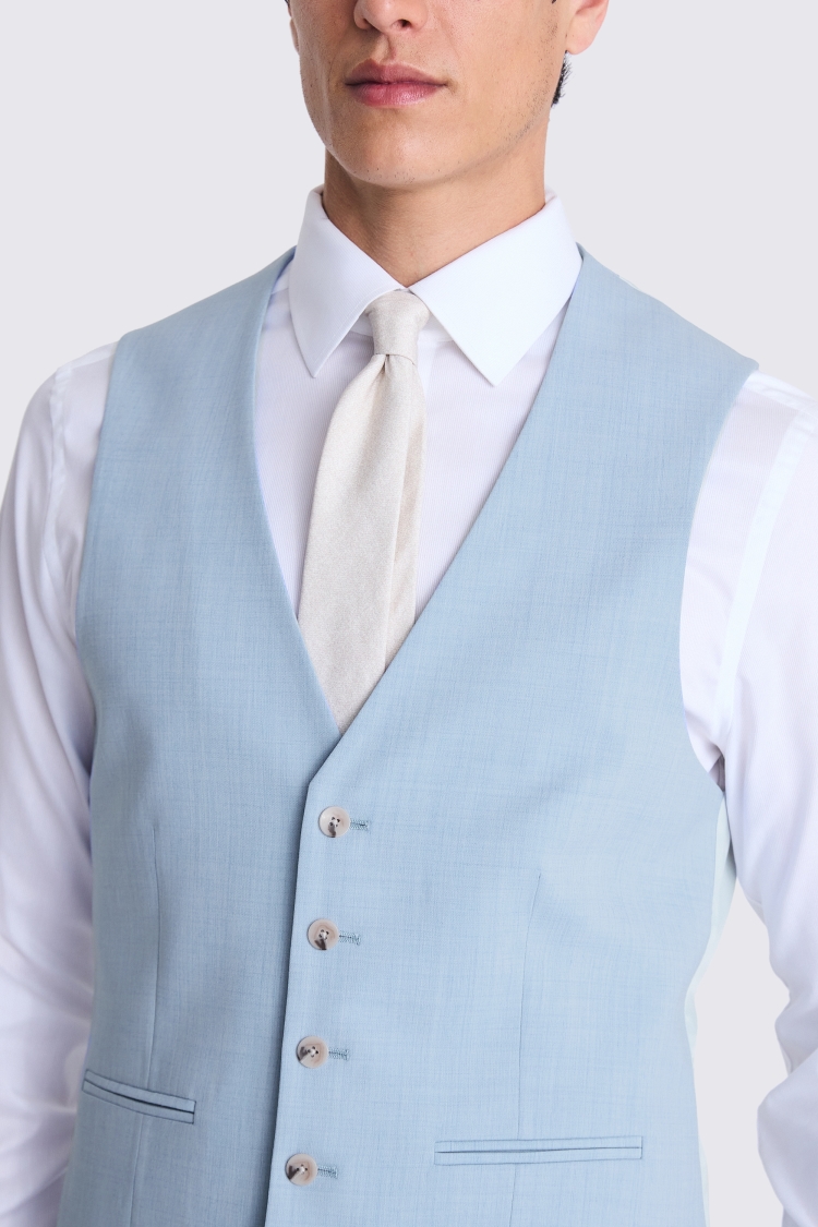 Ted Baker Tailored Fit Light Blue Waistcoat