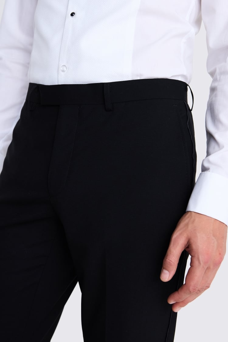 Slim Fit Black Dress Pants