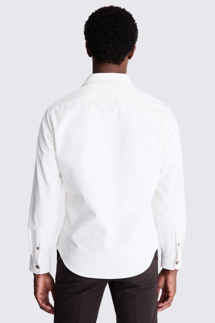 Off White Corduroy Overshirt