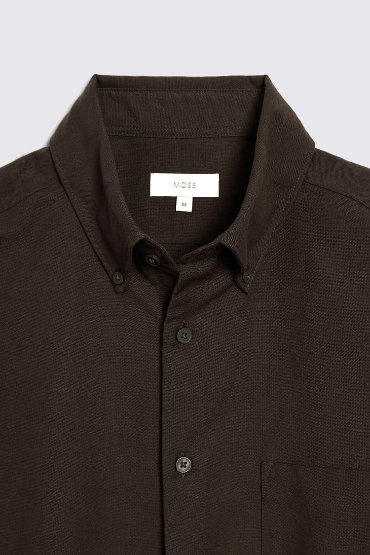 Chocolate Washed Oxford Shirt