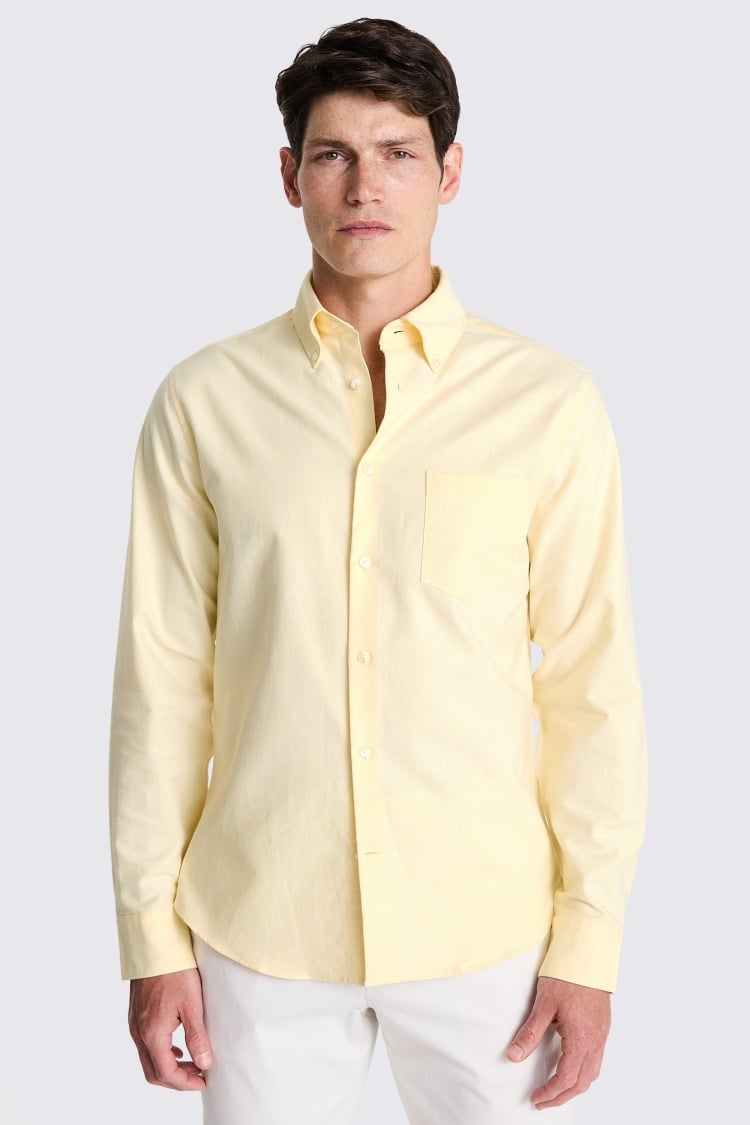 Yellow Washed Oxford Shirt