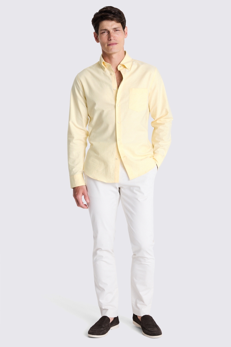 Yellow Washed Oxford Shirt