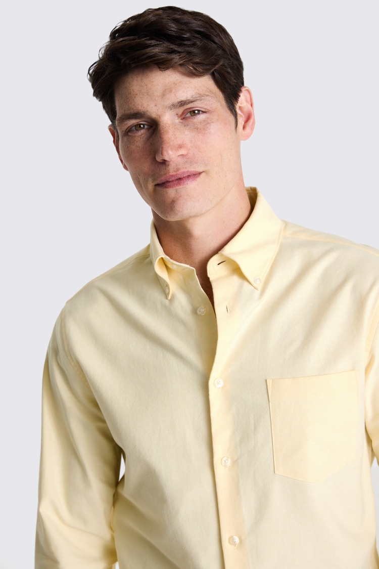 Yellow Washed Oxford Shirt