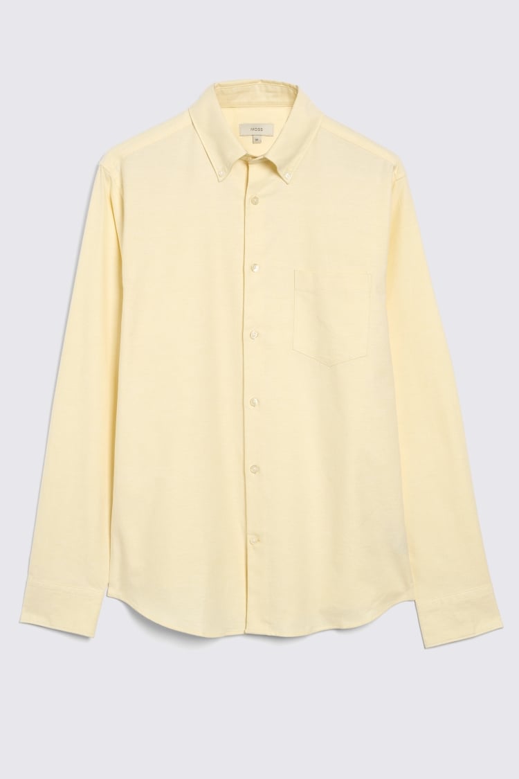 Yellow Washed Oxford Shirt