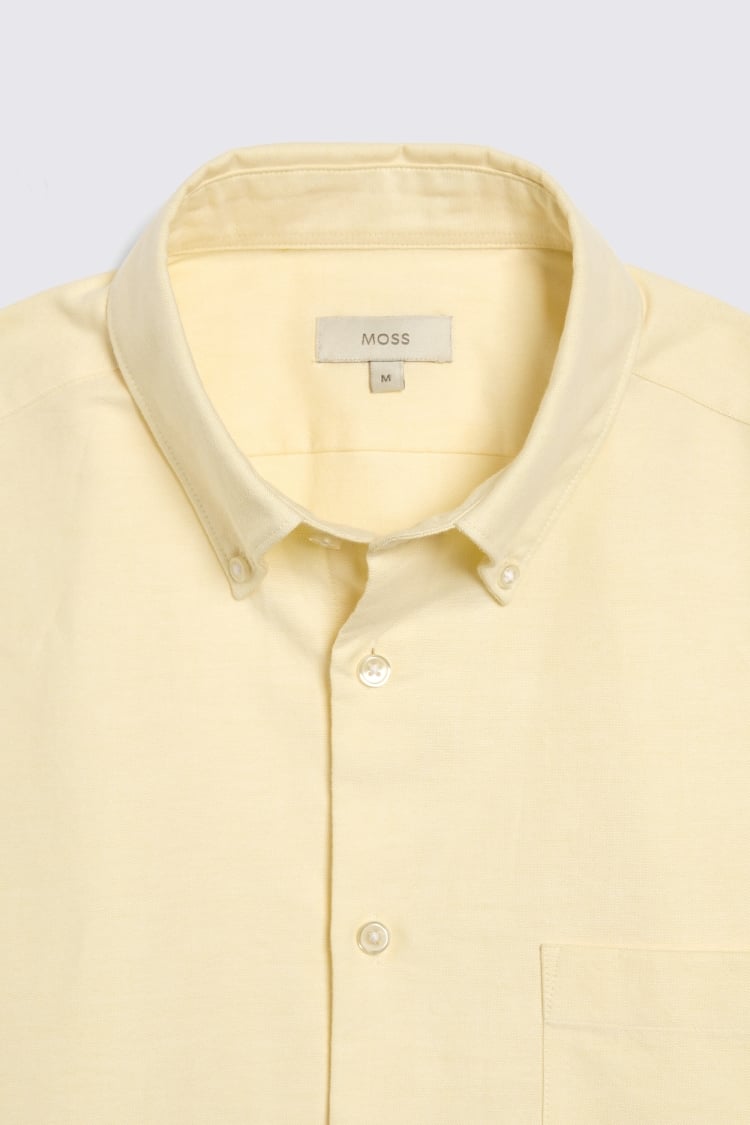 Yellow Washed Oxford Shirt