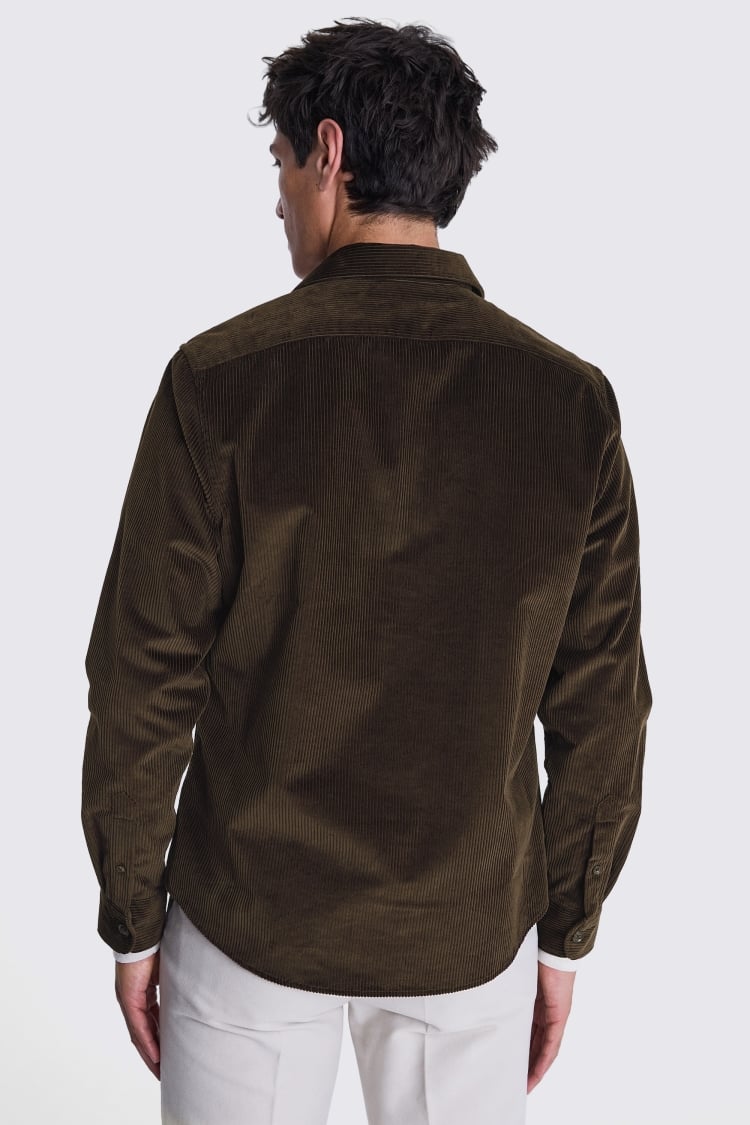 Chocolate Corduroy Overshirt