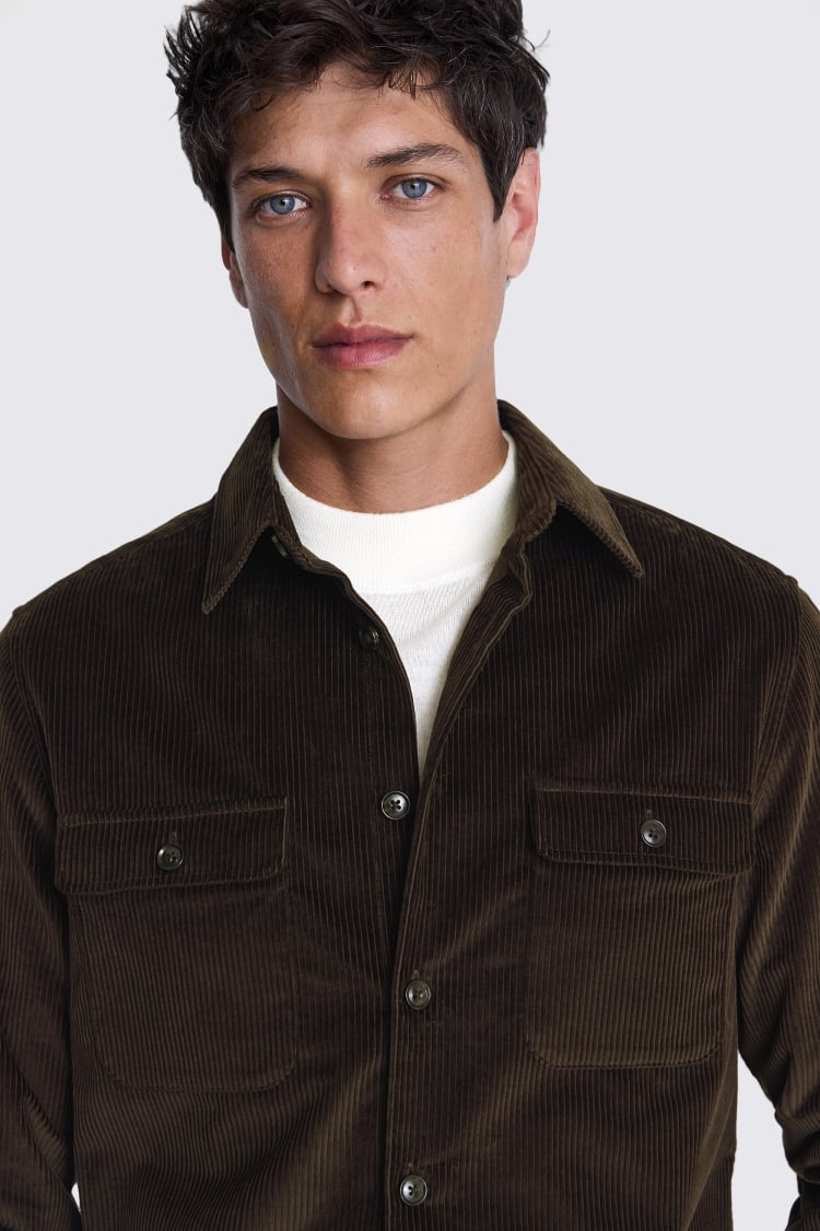 Chocolate Corduroy Overshirt