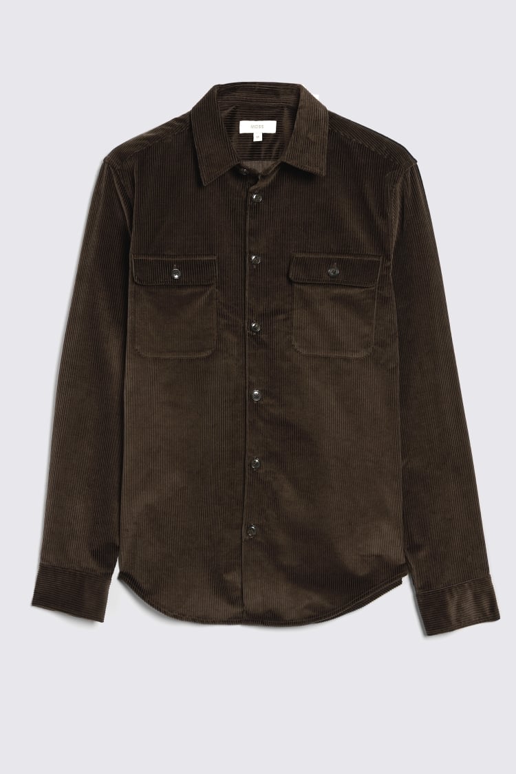 Chocolate Corduroy Overshirt