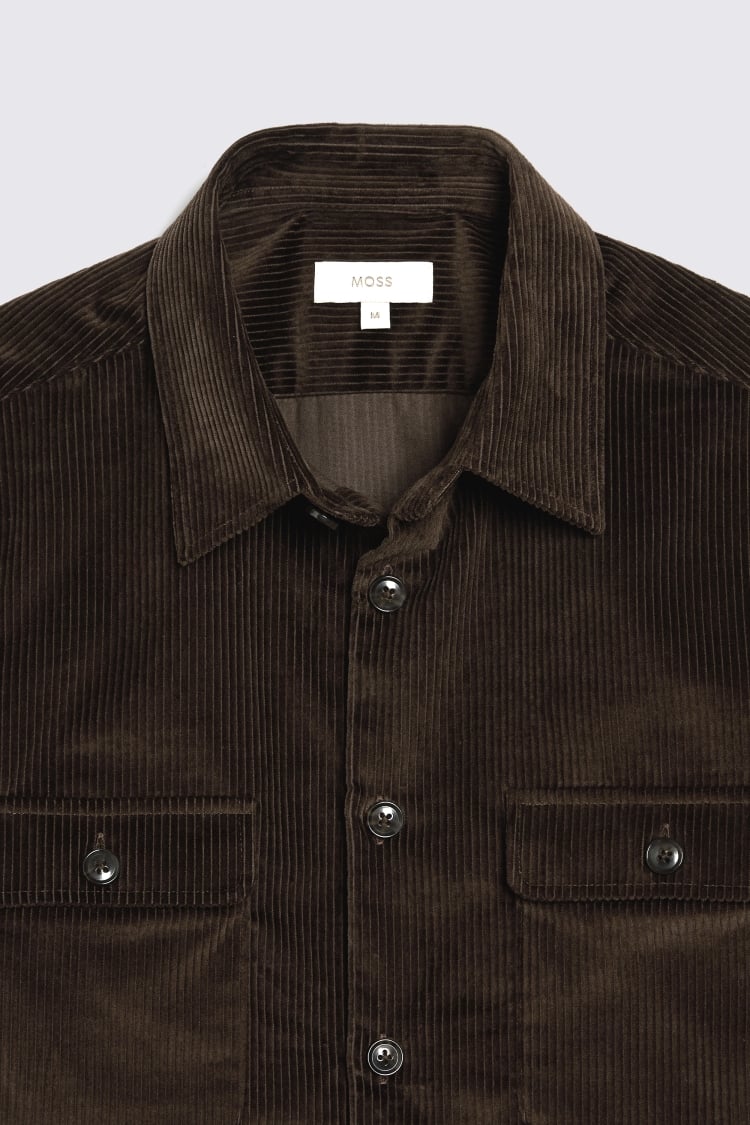 Chocolate Corduroy Overshirt