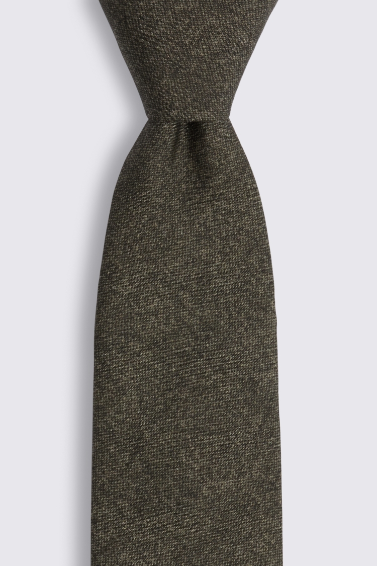 Bottinelli Dark Green Silk Semi-Plain Tie