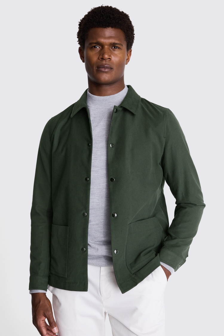 Khaki Moleskin Chore Overshirt