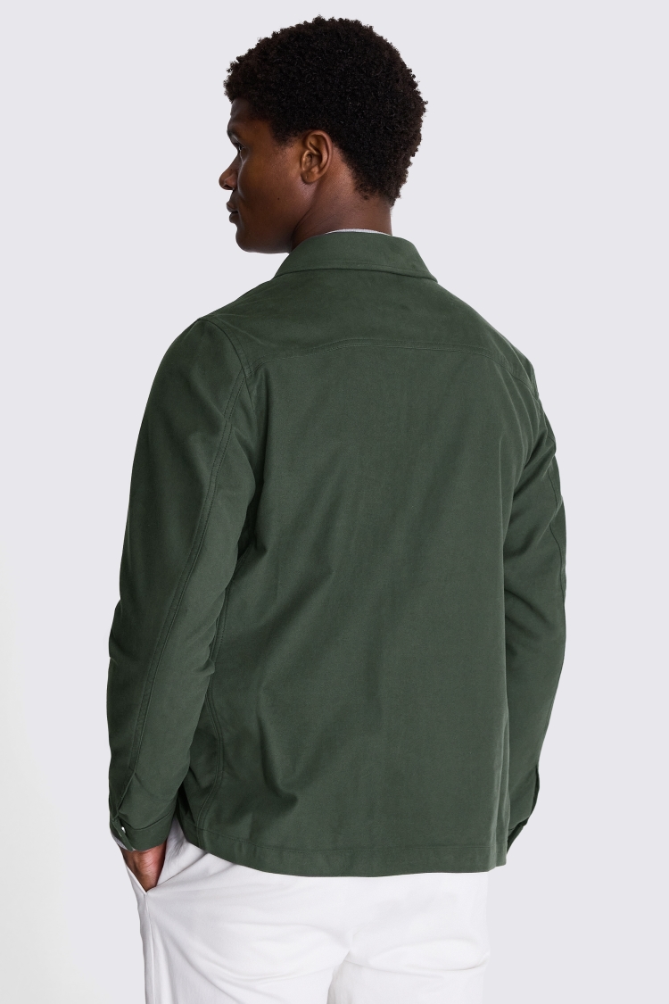 Khaki Moleskin Chore Overshirt