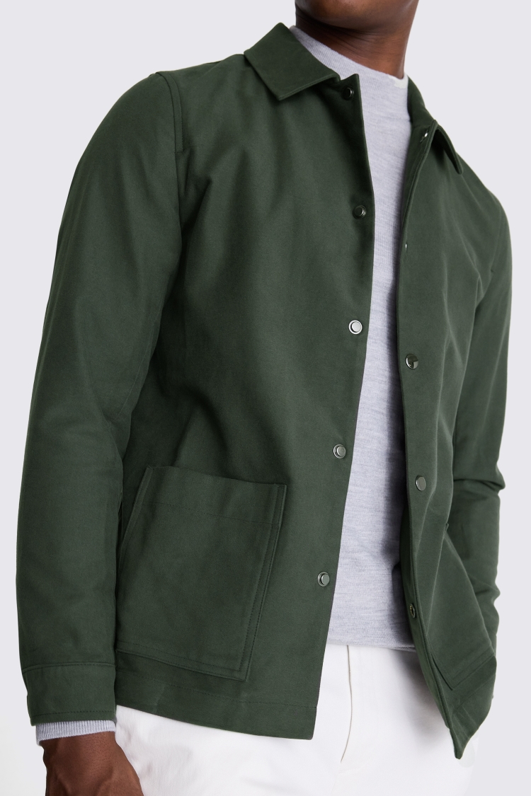 Khaki Moleskin Chore Overshirt