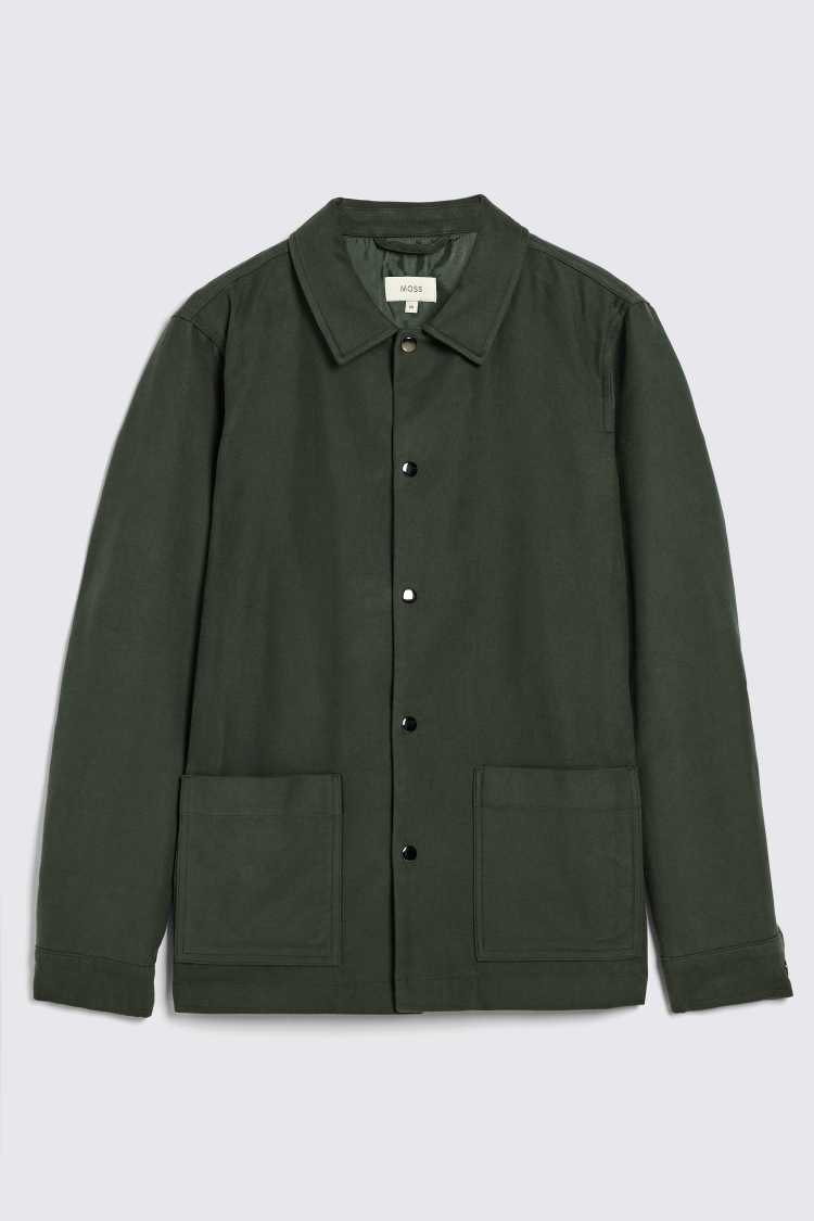 Khaki Moleskin Chore Overshirt