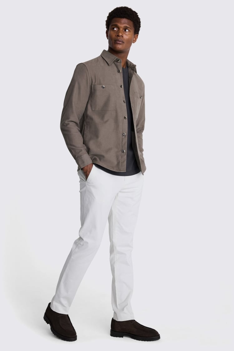 Taupe Moleskin Overshirt